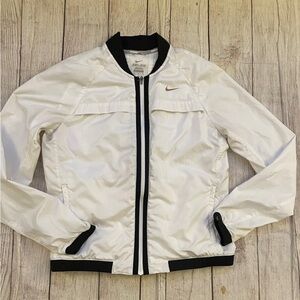 Nike Jacket Women Medium Dri Fit Bomber Running Full Zip Thermal